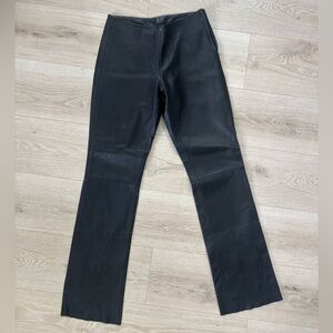 Whet Blu Y2K genuine leather black pants